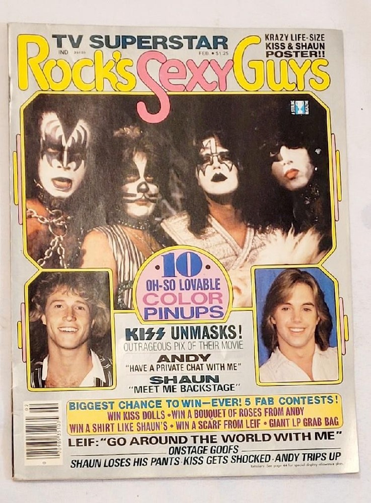 VINTAGE 1979 KISS "ROCK'S SEXY GUYS MAGAZINE-"ACE FREHLEY-GENE SIMMONS UNMASKED