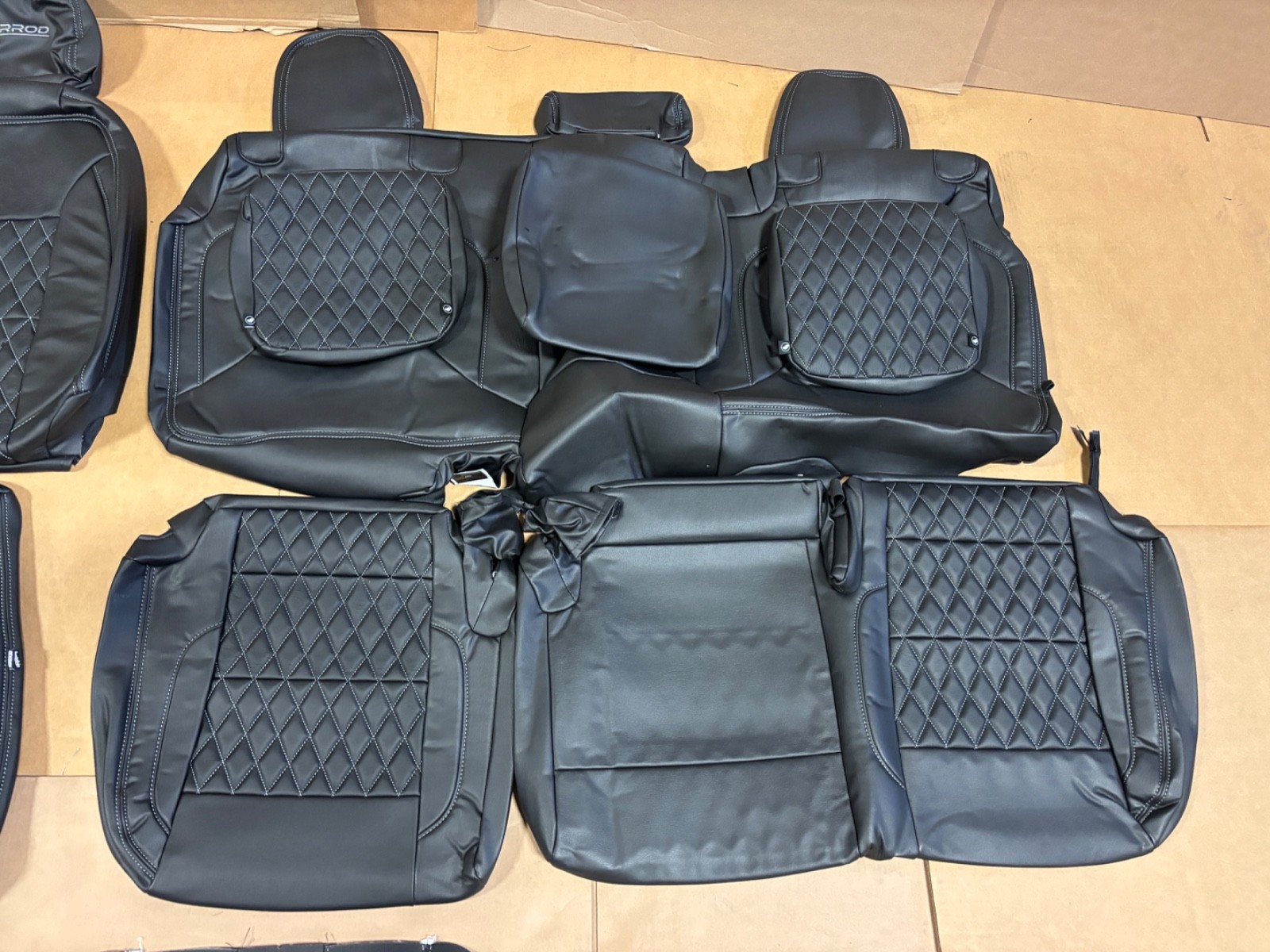 NEW KATZKIN SHERROD Leather Seat Skins FOR 22-25 CHEVY SILVERADO 1500 CREW