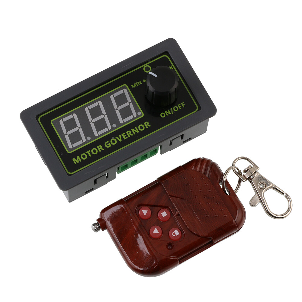 DC 7-60V 15A Digital Display PWM Brushed Motor Speed Controller Wireless Remote