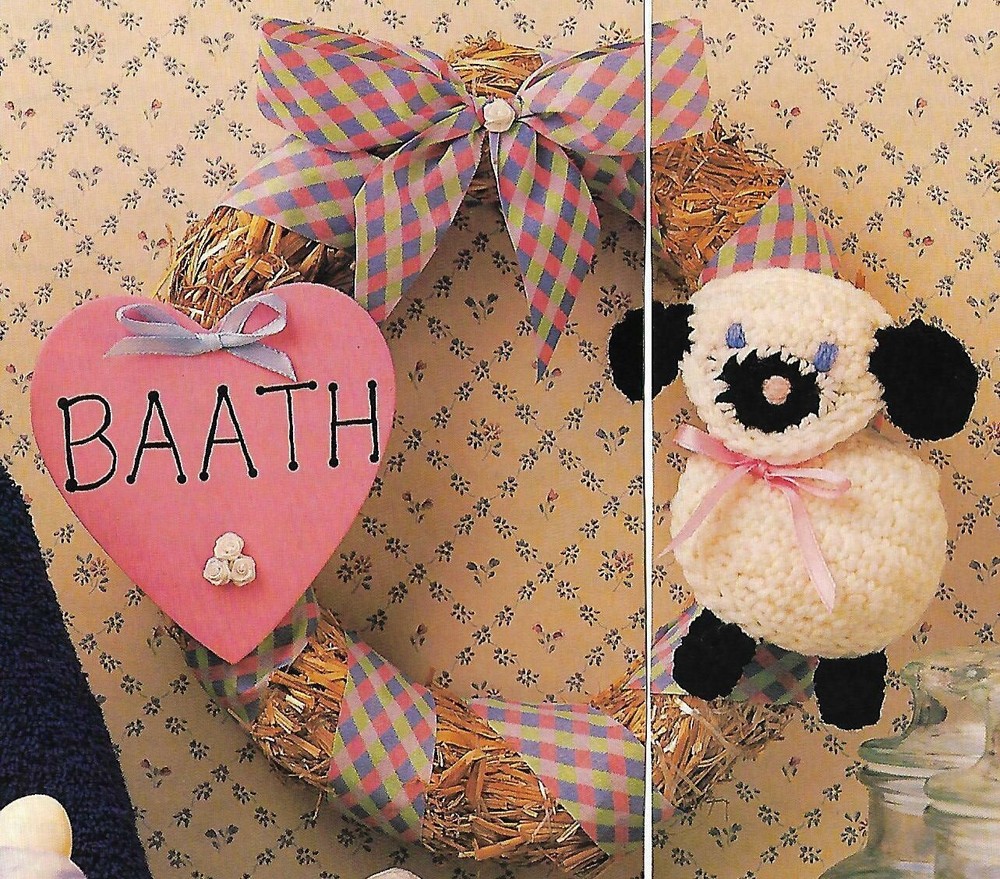 Baath Lamb Wreath crochet PATTERN INSTRUCTIONS