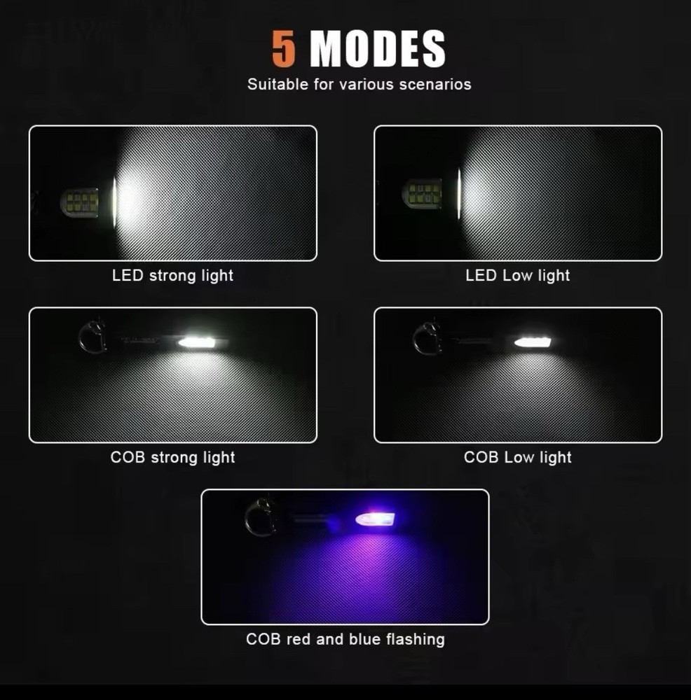 Flashlight Small Powerful 600 Lumens, Rechargeable, Lightweight, Durable .