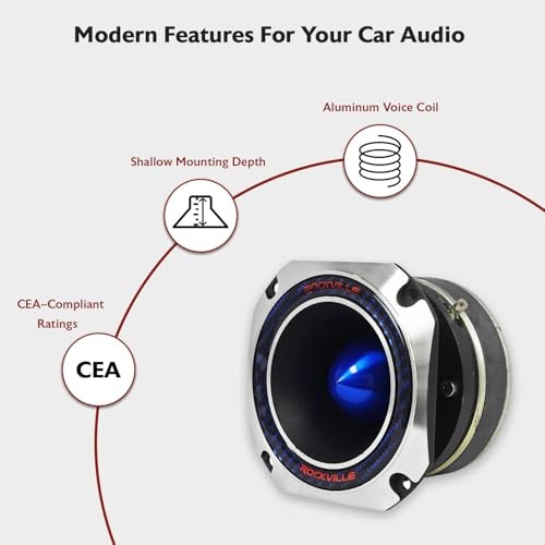 RT4 Titanium Compression Horn Tweeter, 2", 120W, 8 Ohms, CEA Compliant, Single