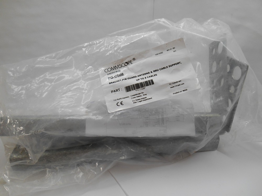 CommScope PG-CS08 PIM-Guard Antenna & RRU Cable Support Bracket up to 8 Cables