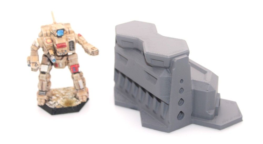 BattleTech Hexed Government Building 3D Printed