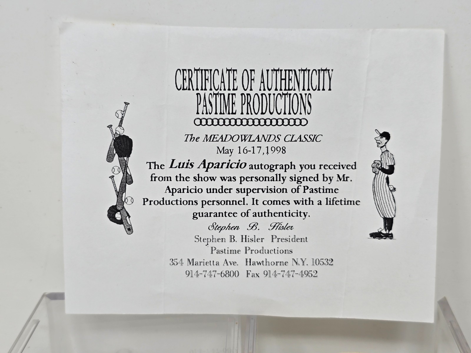 Luis Aparicio Signed Rawlings Official American League Baseball Auto COA