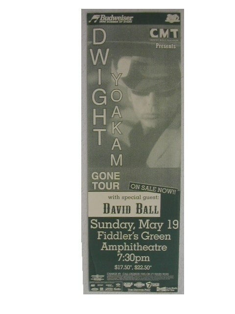 Dwight Yoakam Poster Flat and a Handbill