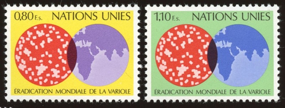 UN - Geneva;  Scott # 74 - 75, MNH.