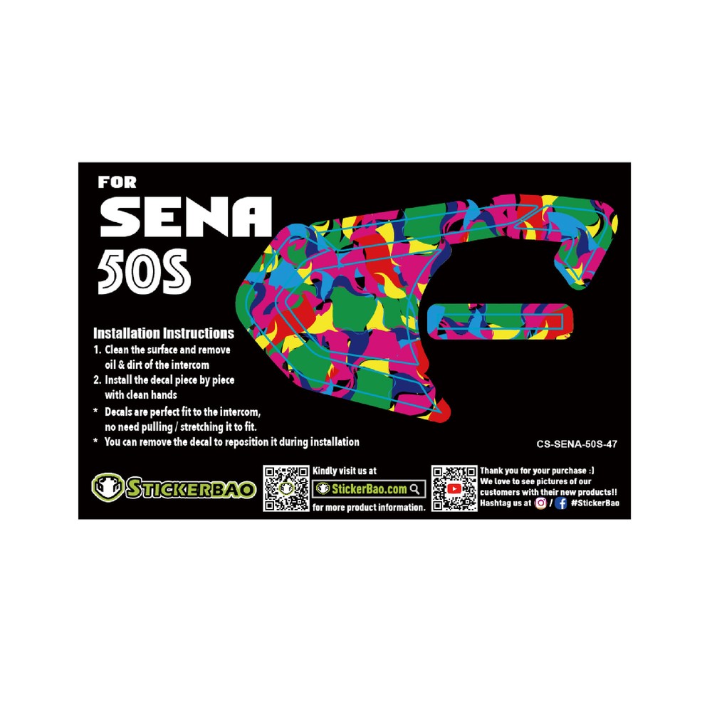 Abstract Fluid Device Surface Sticker For SENA 50S Intercom x1