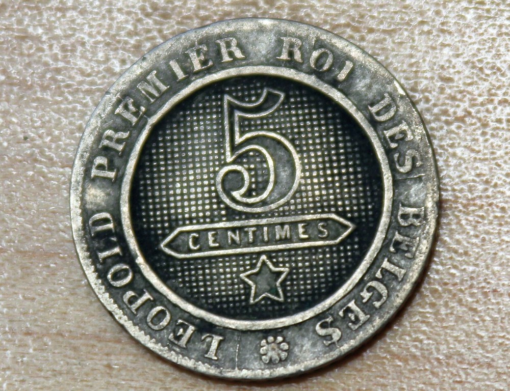 1861 Belgium 5 Centimes