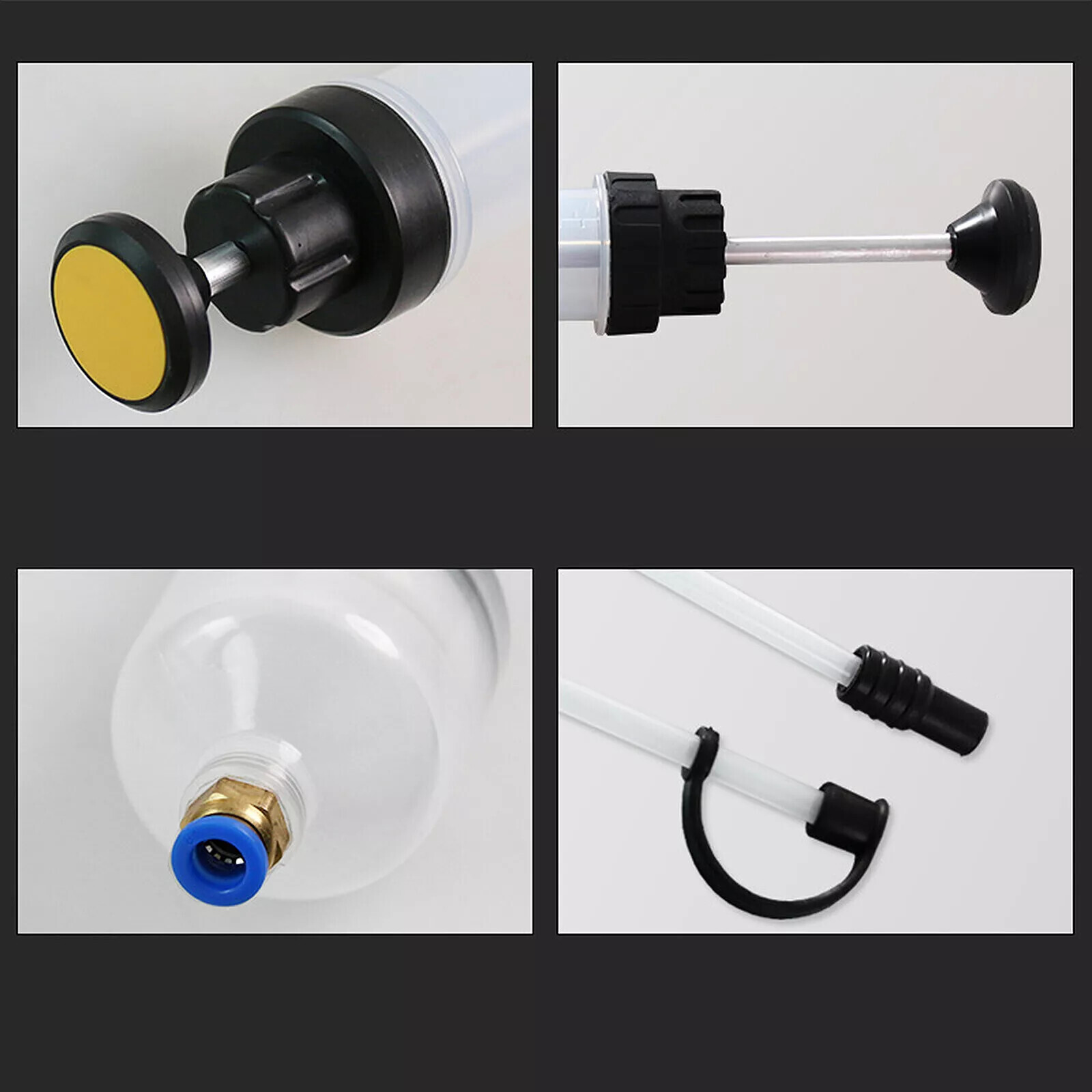 200cc/500cc Oil Suction Filler Fluid Transfer Syringe Gun Pump Extractor Tool
