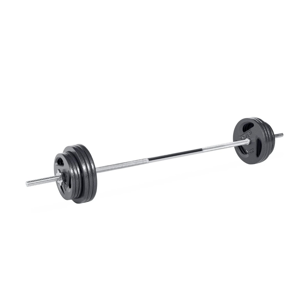 CAP Barbell Straight Standard Weight Bar with Threaded Ends, 6 ft