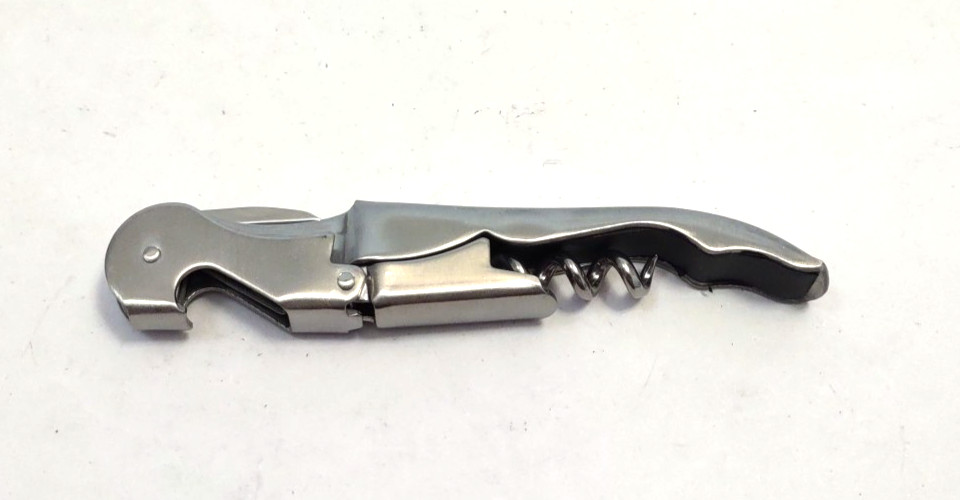 La Crema Corkscrew Wine Key Opener Silver
