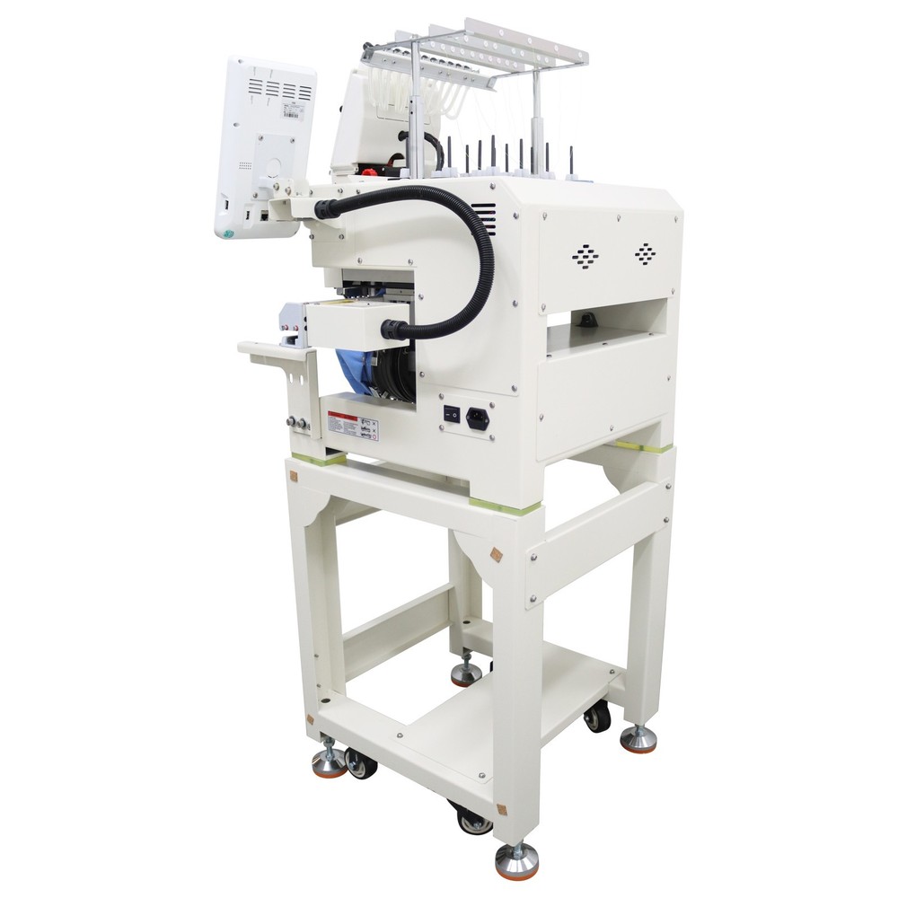 12 Needle Single Head Embroidery Machine w/Letter Embroidery Function 110V-220V