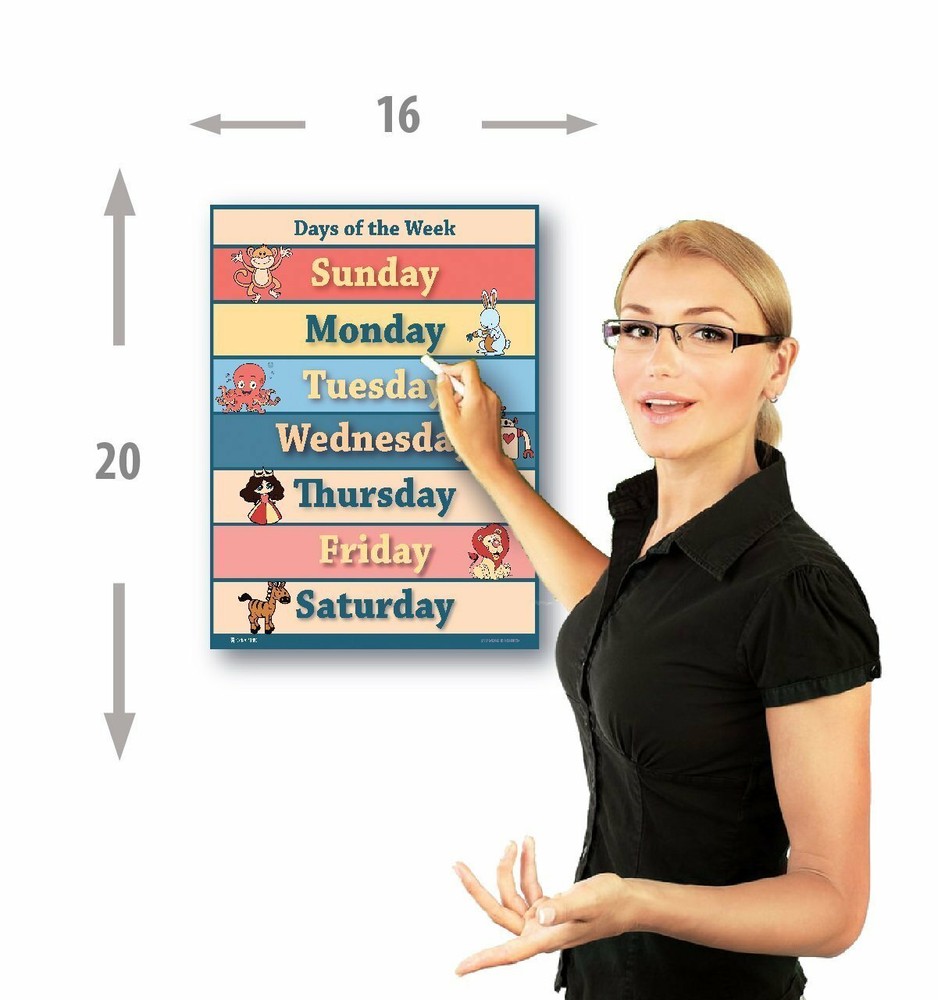 Learning Days of the Week Chart For Toddlers