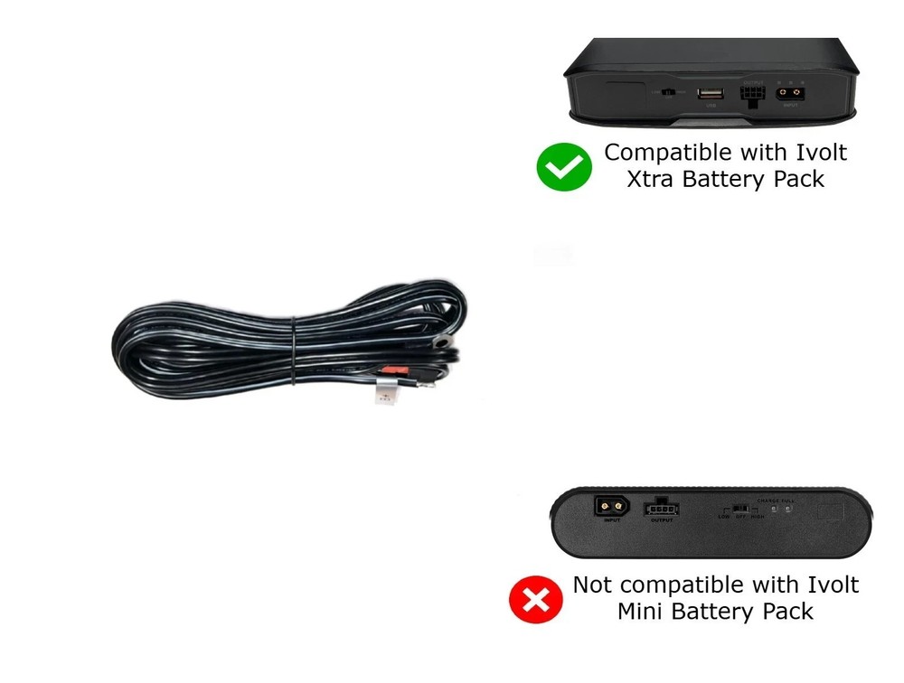 Thinkware Ivolt Xtra (BAB95) External Battery Hardwire Input Connection Cable
