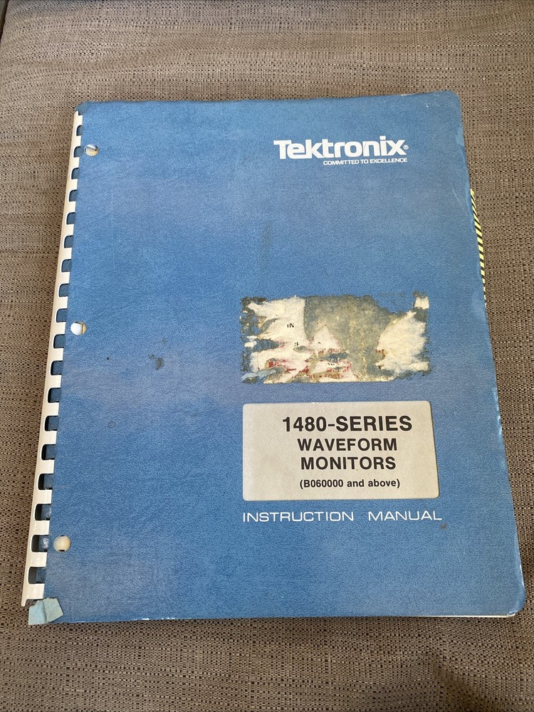 Tektronix 1480 Series Waveform Monitors Instruction Manual