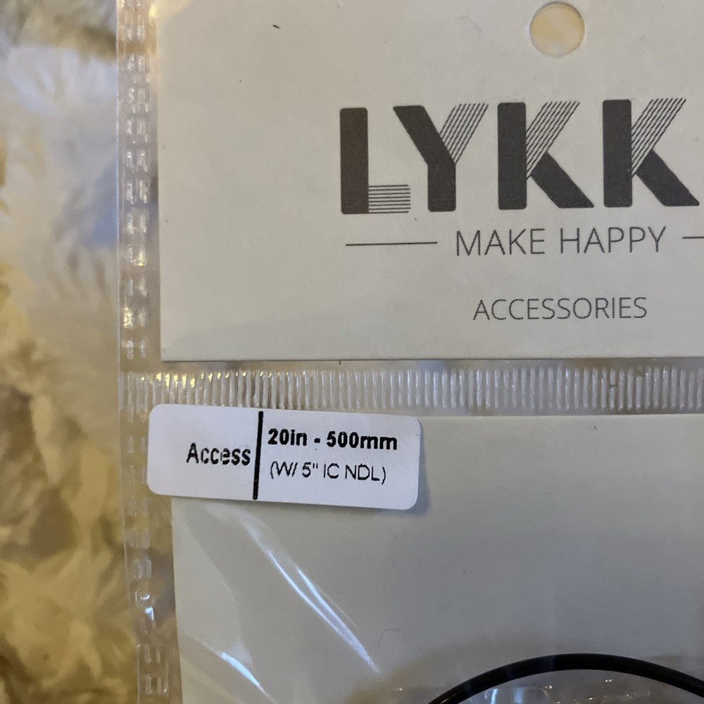 Lykke FlexiLoop 20" Clear Cord Knitting Kit - Interchangeable Circular Needle Ac