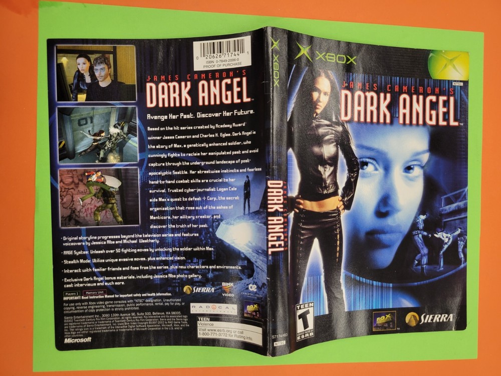 DARK ANGEL Case Art (Microsoft Xbox, 2002)