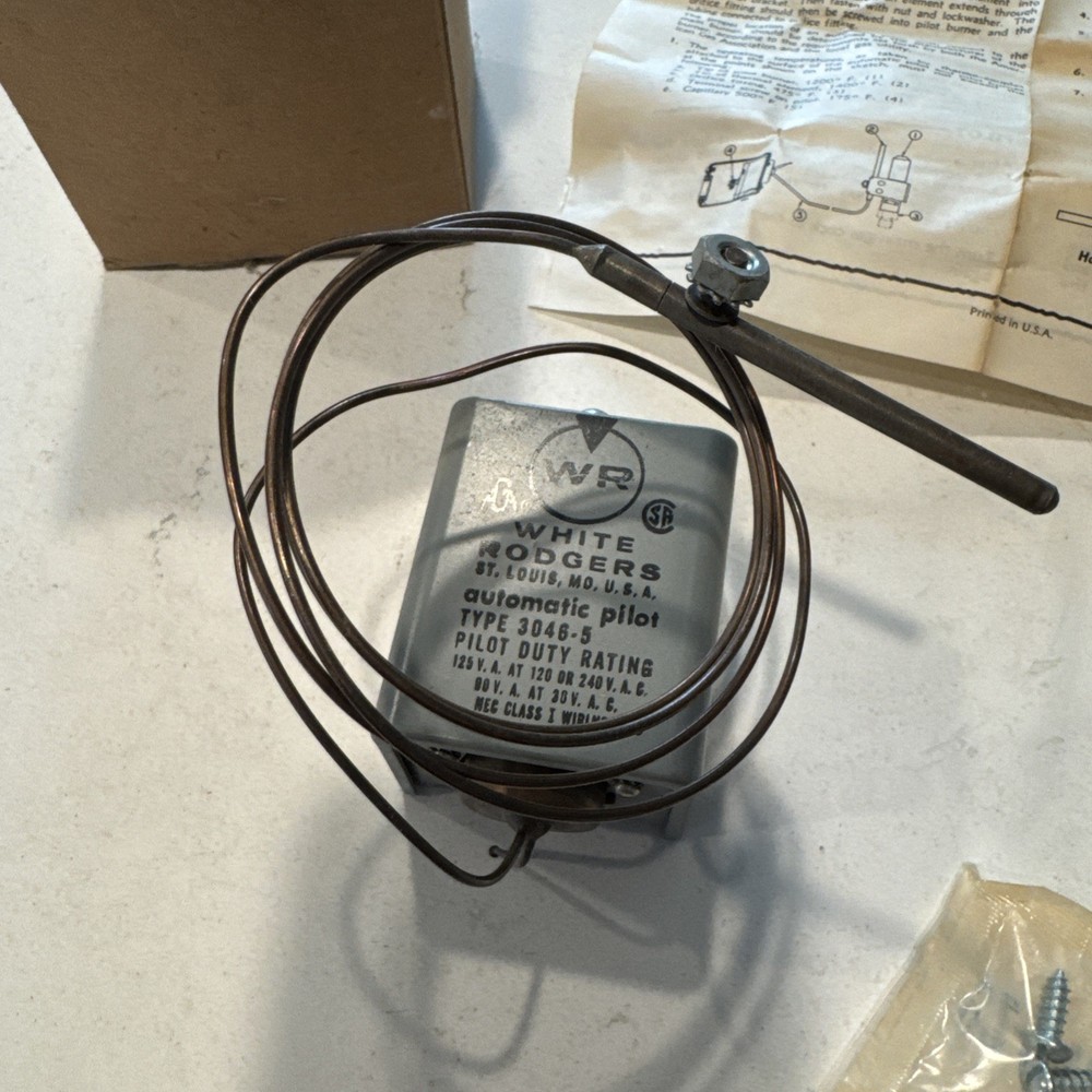 New White-Rodgers 3046-5 Automatic Pilot Flame Sensor 42” Capillary