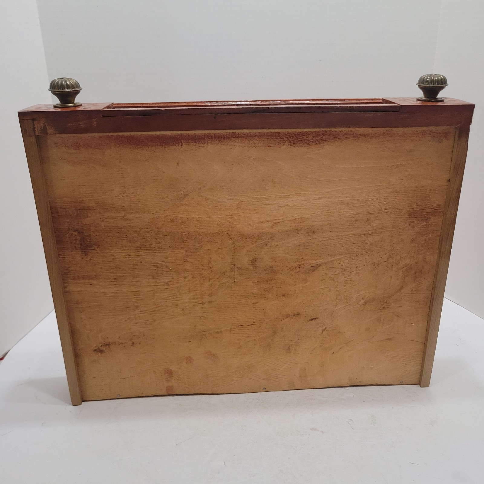 Antique J & P Coats 2 Draw Wood Spool Cotton Cabinet Counter Top Store Display