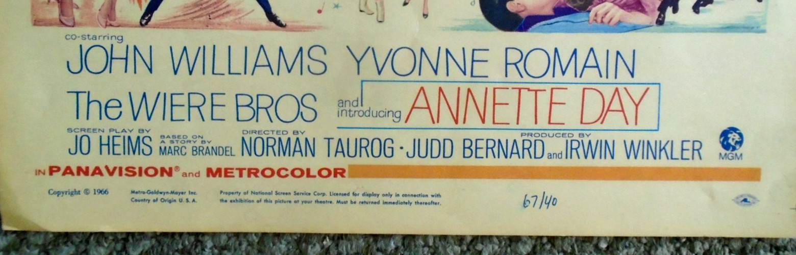 ORIGINAL CONCERT/MOVIE POSTER-ELVIS IN DOUBEL TROUBLE-1966_14 X 22 INCHES-NM