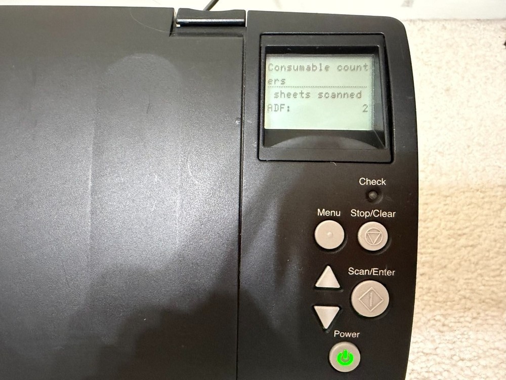 Fujitsu fi-7180 Duplex Scanner w/ USB, Power, Input & Output Trays