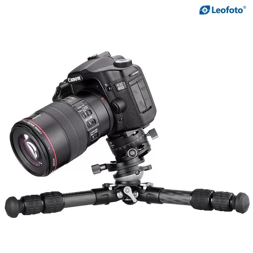 Leofoto LS-223CEX Tripod Carbon Fiber for Camera w/ Half Ball Leveling Base CF