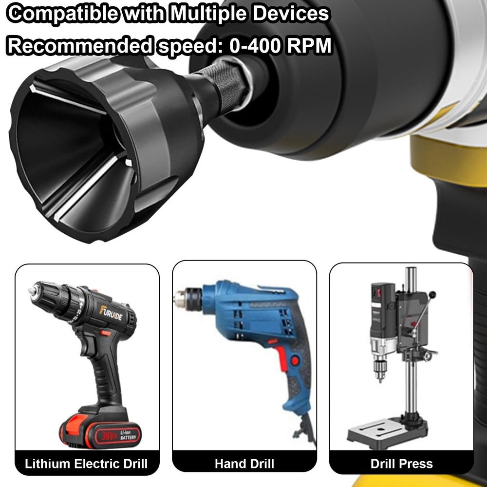 Deburring External Chamfer Tool with Tungsten Carbide Blade, Remove Burrs for...