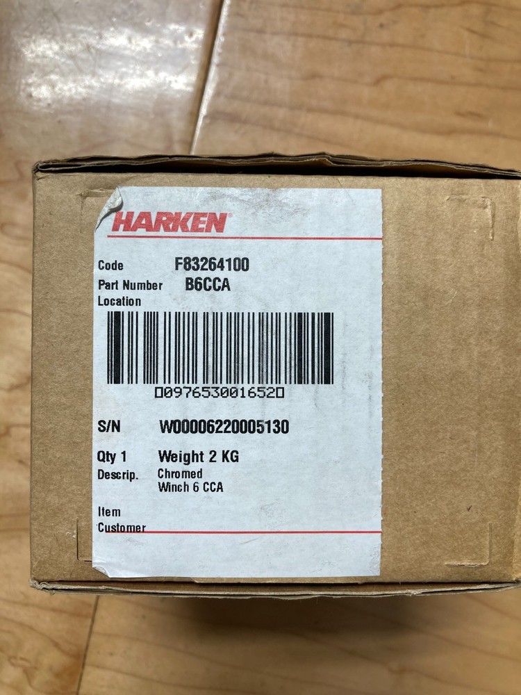 New Harken B6CCA Winch