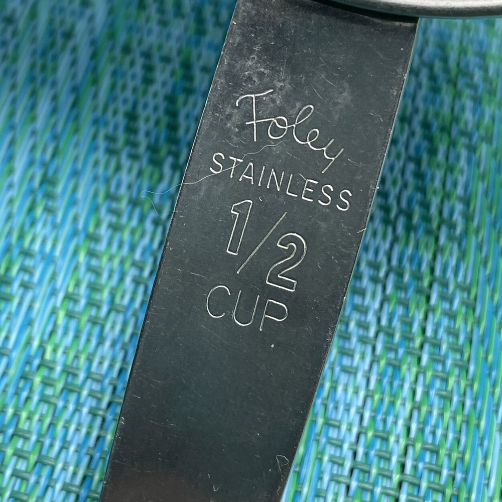 Foley Replacement 1/2 Cup Measuring Cup Stainless Handle Vintage Script Logo