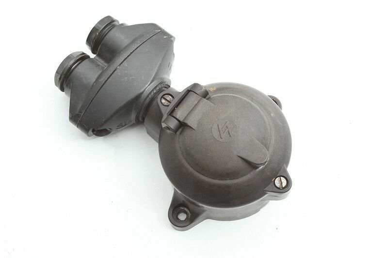 1 x Bakelite Cable Gland Double Entry Twin Cable Entry