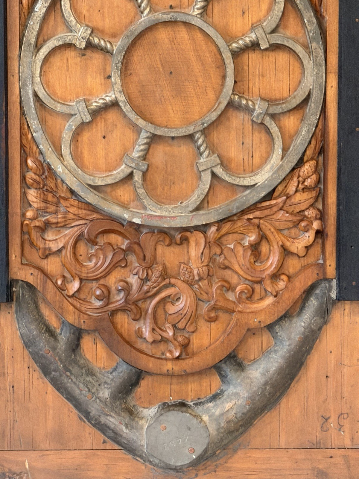 Antique Industrial Wood Foundry Mold Wall Art Architectural Salvage Christian