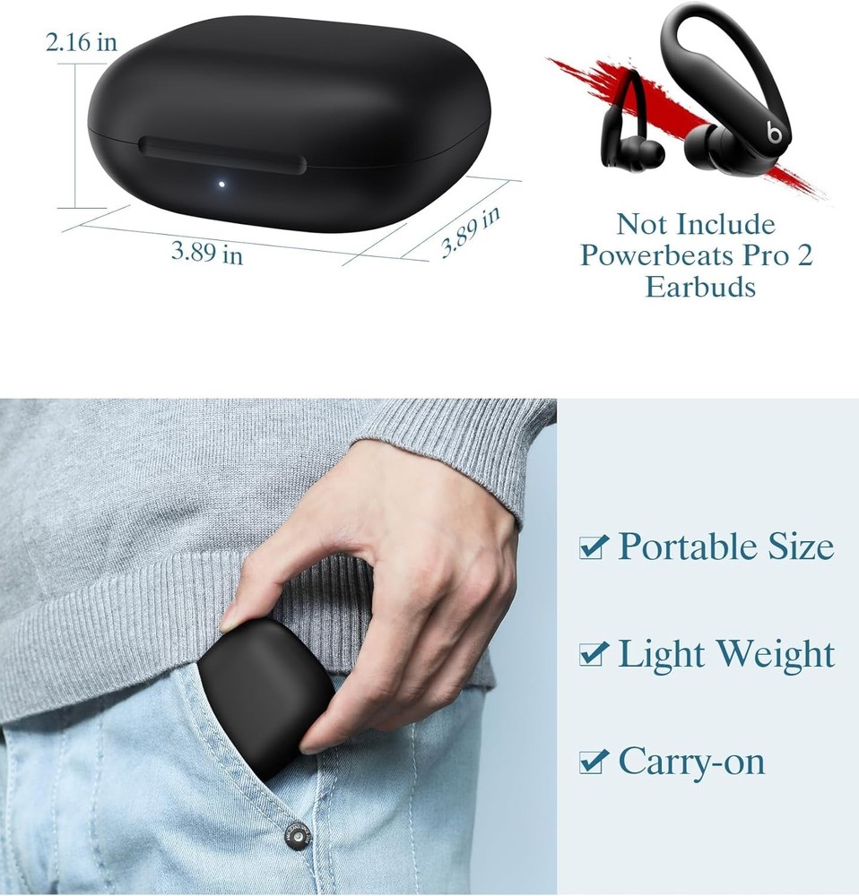 Portable Powerbeats Pro 2 Charging Case with Bluetooth Sync and LED Indicators