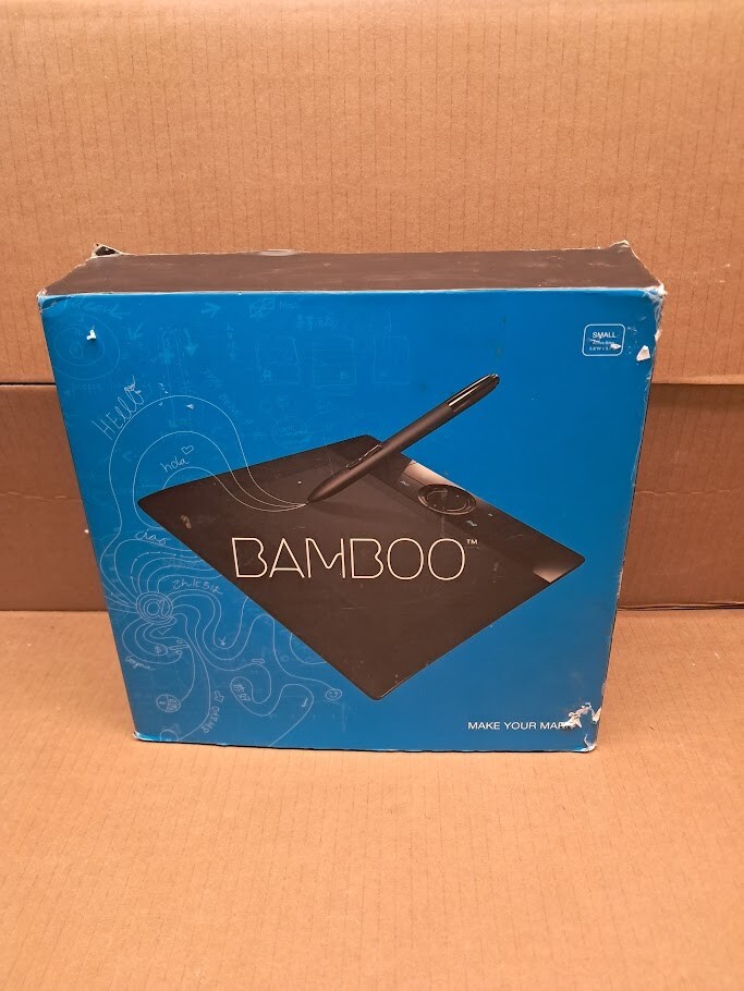 Pre-Owned Black Wacom Bamboo Make Your Mark Drawing Tablet Adapter Small MTE450