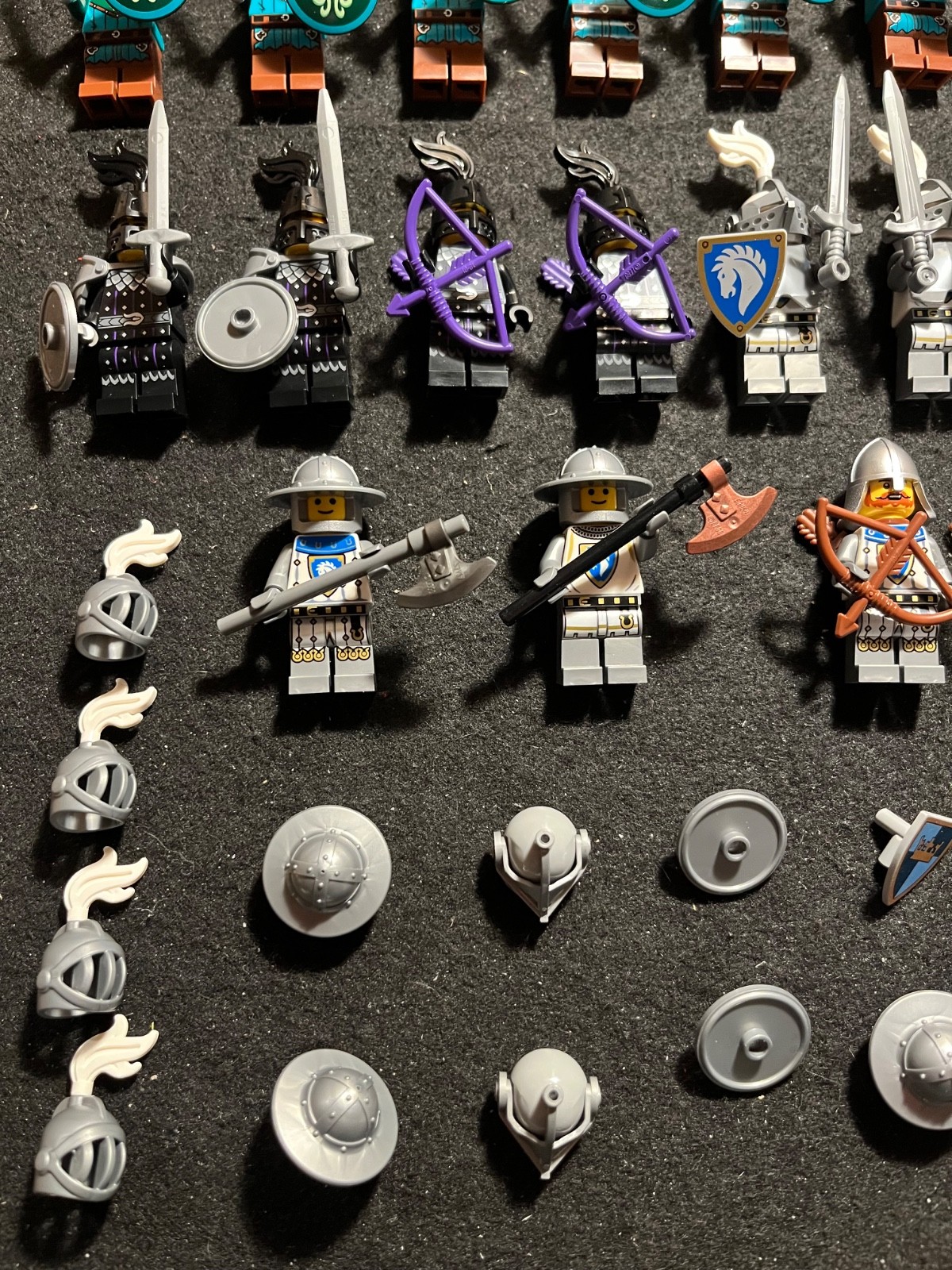 LEGO Minifigures Lot - Castle Theme - Kraken, Horse, Snake Knights