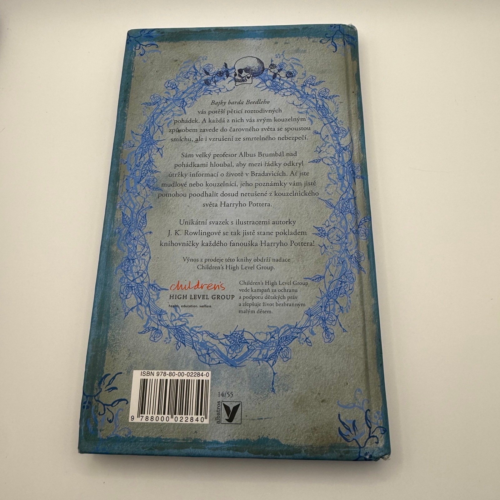 The Tales of Beedle the Bard J K Rowling Hardcover Czech Edition Blue