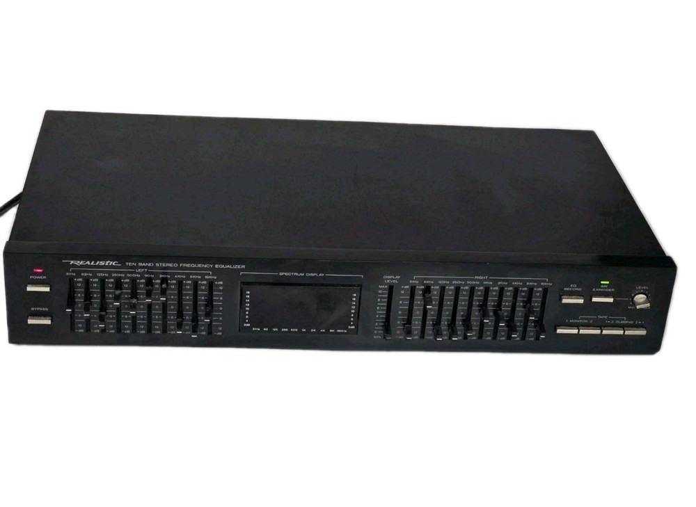 Realistic Dual 10 Band Stereo Frequency Equalizer 31-2020A (SEE DESCRIPTION)