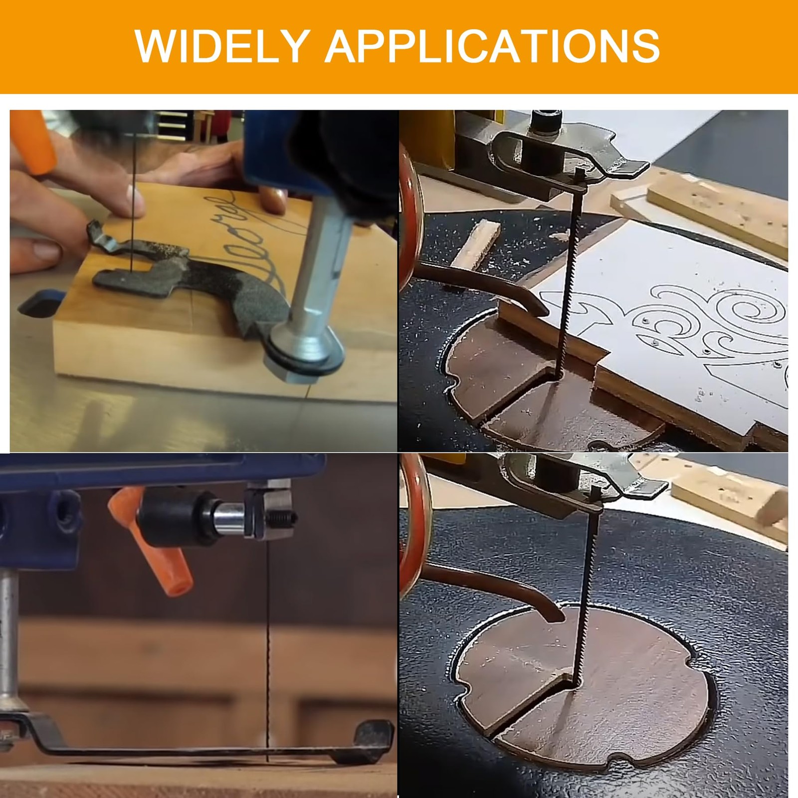 5-Inch Scroll Saw Blades Pin End Replacement 48-Pack for Woodworking