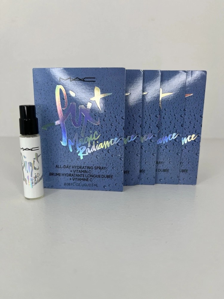 5x MAC Fix + Plus Magic Radiance All day Setting Spray + Vitamin C 2.5ml Samples