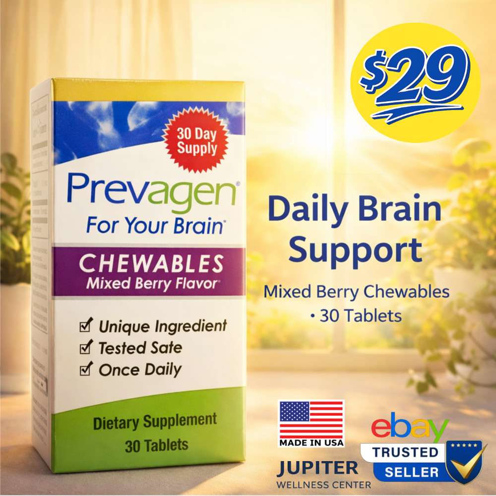 Prevagen 10mg CHEWABLE Tablets, 30 Count - AUTHENTIC and Sealed