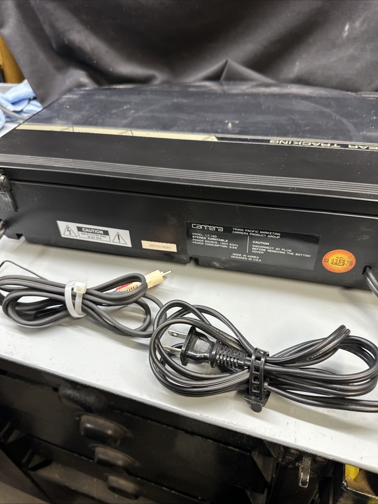 Carrera Turn Table LT 120 Black . Working Condition. Read Description