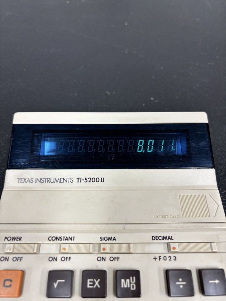 Vintage Texas Instruments TI-5200 Calculator- Tested & Working