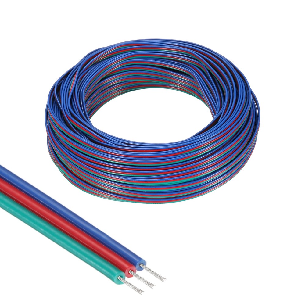 98.4ft 24 Gauge 3 Conductor Electrical Wire Tinned Copper Cable