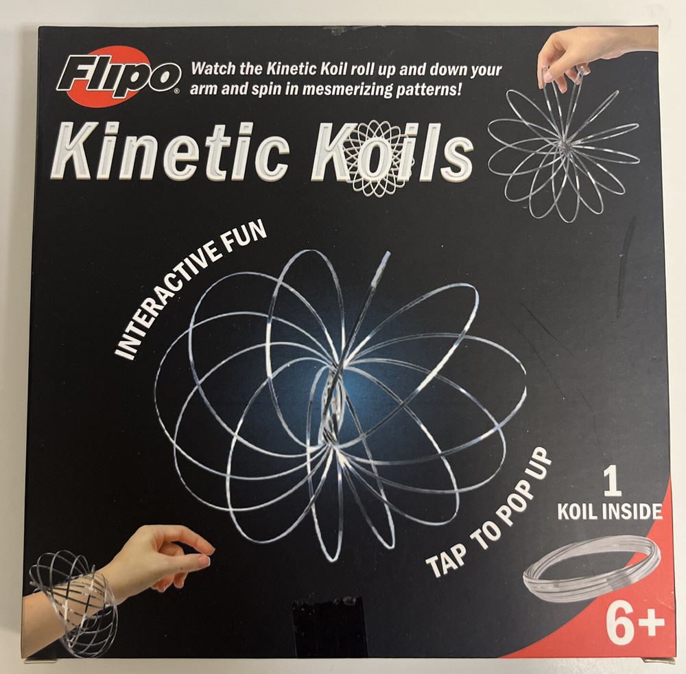Kinetic Koils by Flipo Interactive Fun Age 6+ Spring Flow Ring MultiSensory New