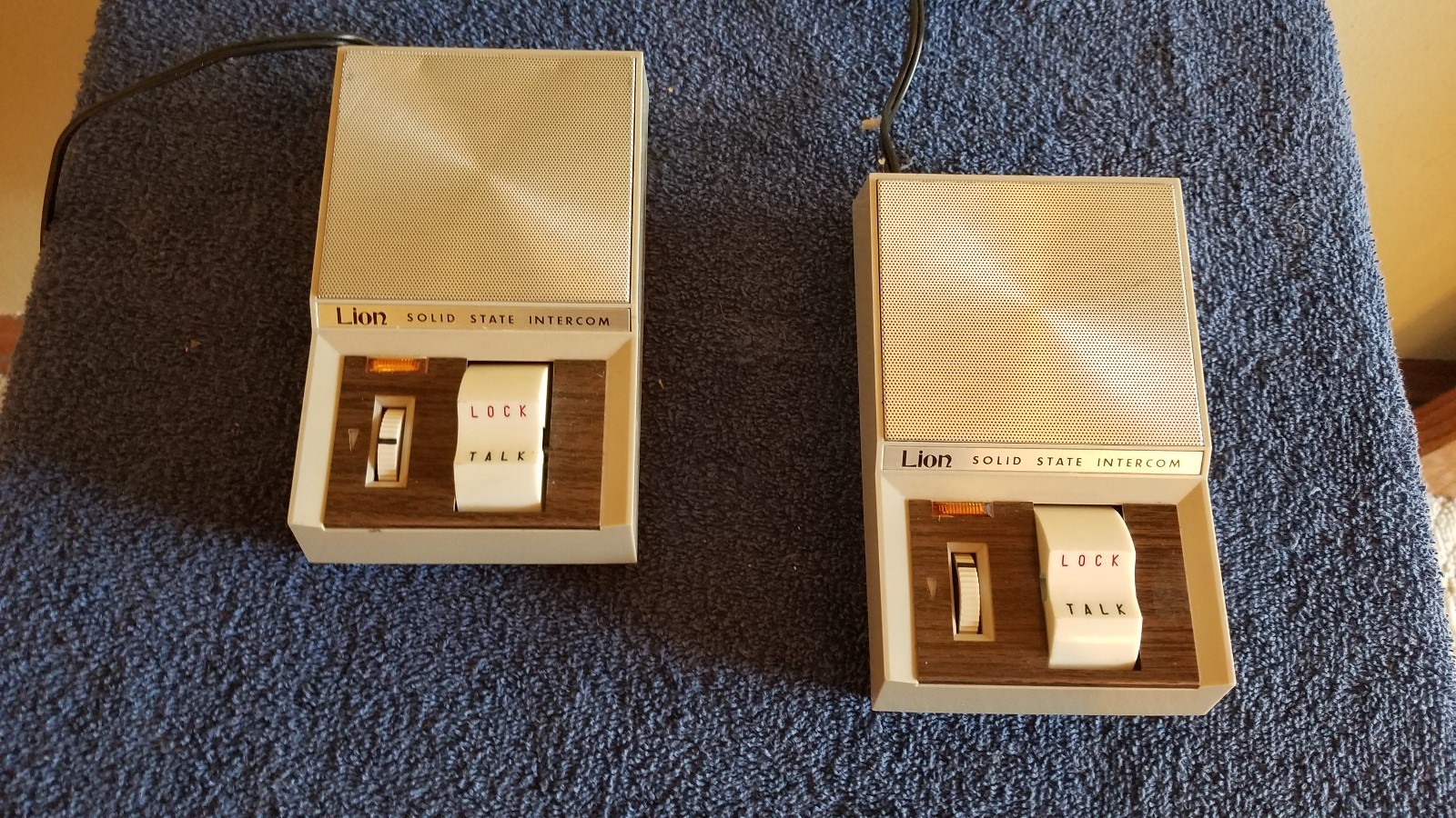 Lion Solid State Intercom Japan AS IS Prop Display NOT WORKING Vintage Pair