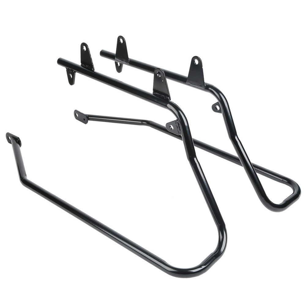 Matte Hard Saddlebag Conversion Bracket Fit For Harley Softail Custom 1984-2017
