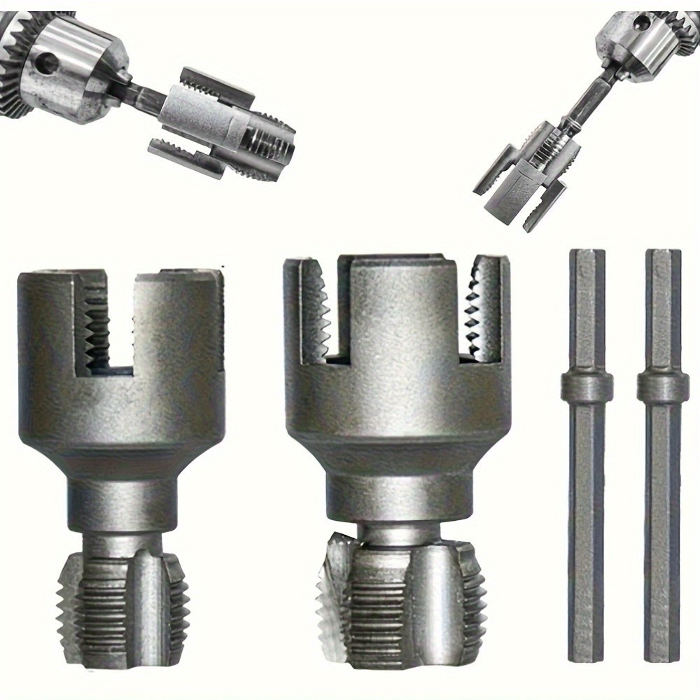 Integrated Internal & External Pipe Threader, PVC Kit 1/2" & 3/4"