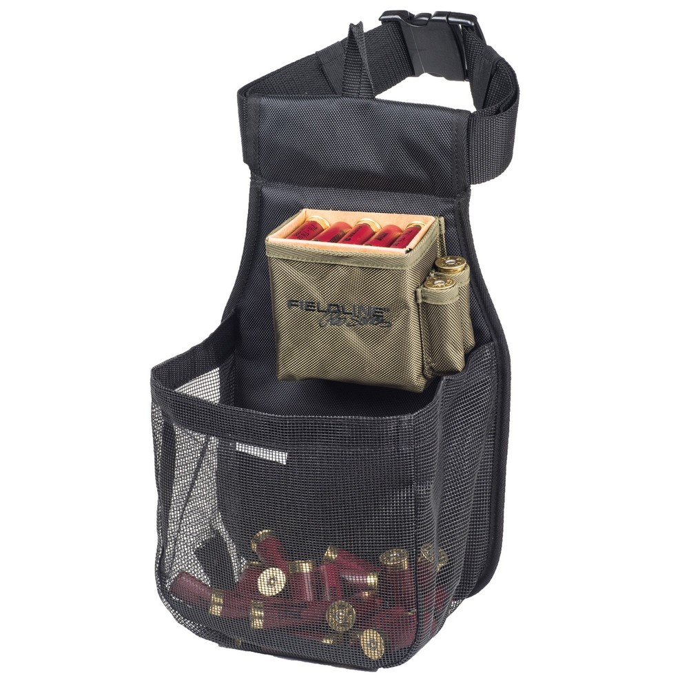 Large Trap Shooting Shell Pouch Ammo Pouch, Black Green