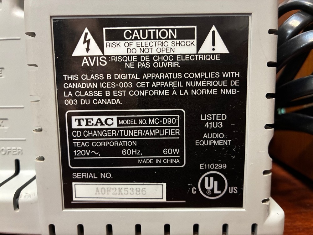 Teac MC-D90 3 - CD Micro System Audio Digital