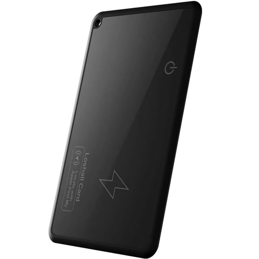 Black Wireless Charging Smart Card Tracker ABS Wallet Tracker Tracking Device